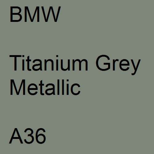 BMW, Titanium Grey Metallic, A36.